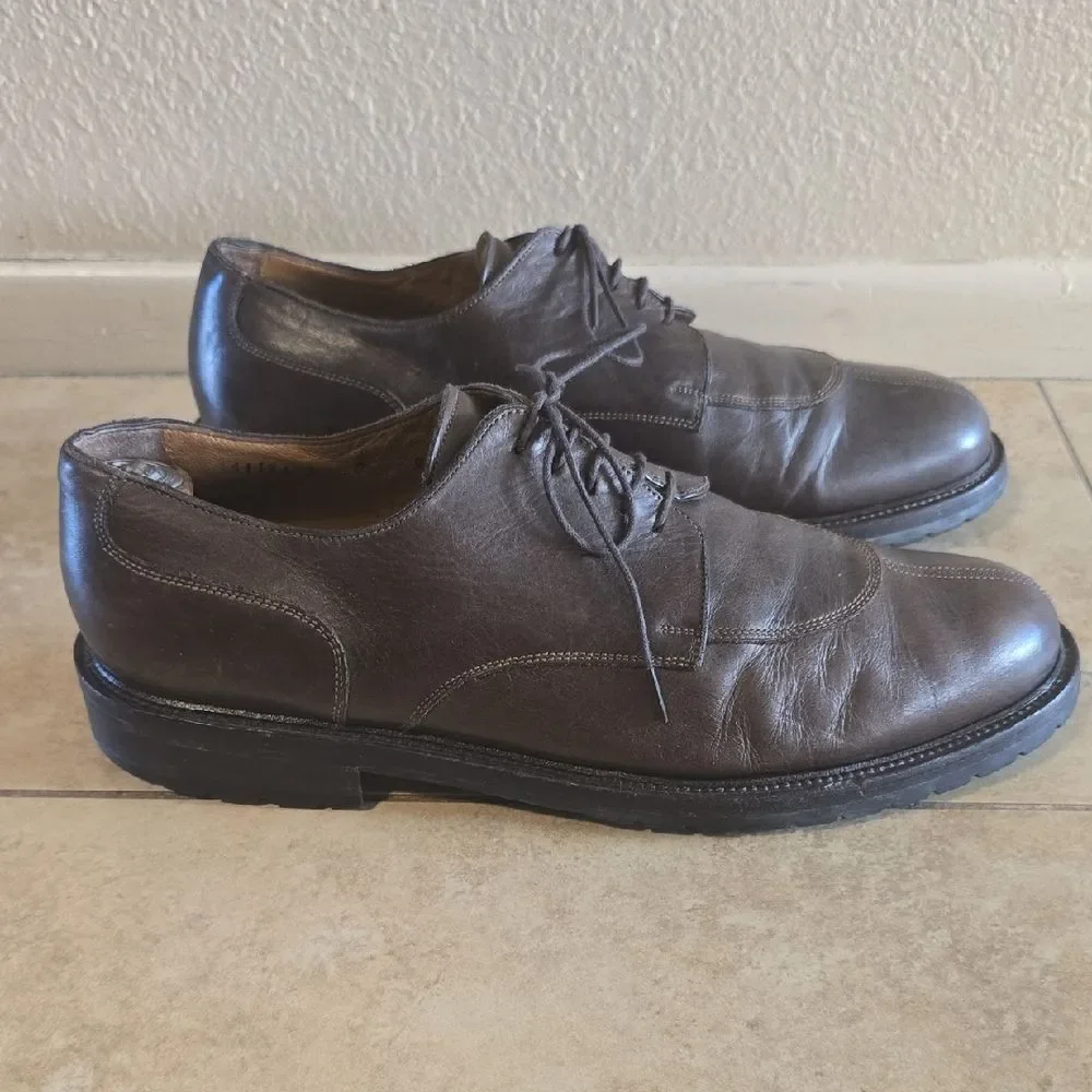 Andrea Santoni 9 D Dark Brown Leather Oxfords